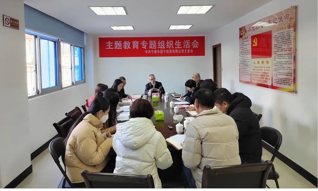 市國投公司主要領導赴下屬企業(yè)福寧公司參加指導主題教育專題組織生活會